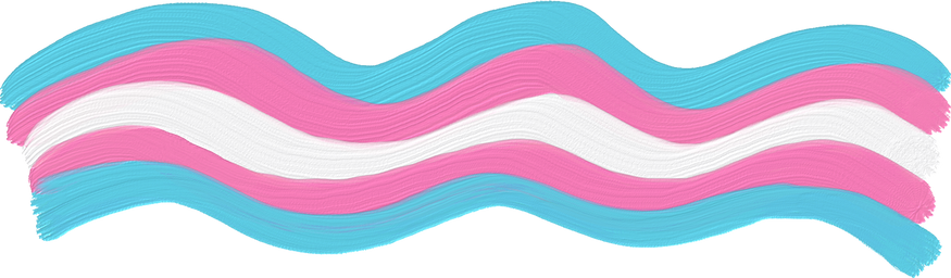 Cute Painterly Pride Transgender Wave