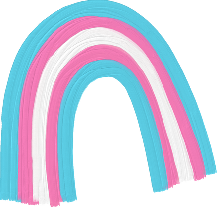 Cute Painterly Pride Transgender Rainbow